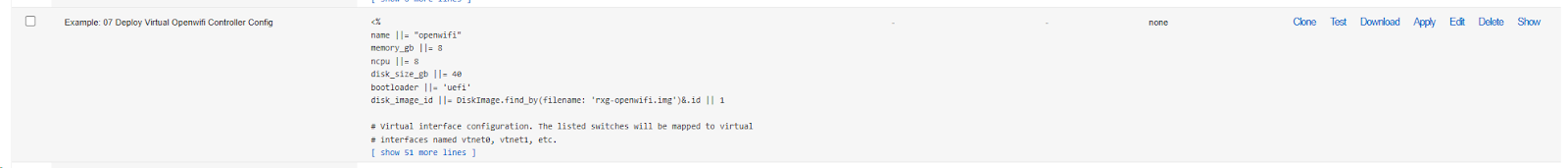 VM Configuration Template