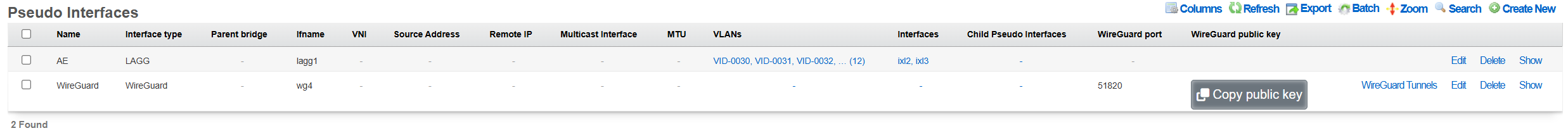 WireGuard server side, created pseudointerface